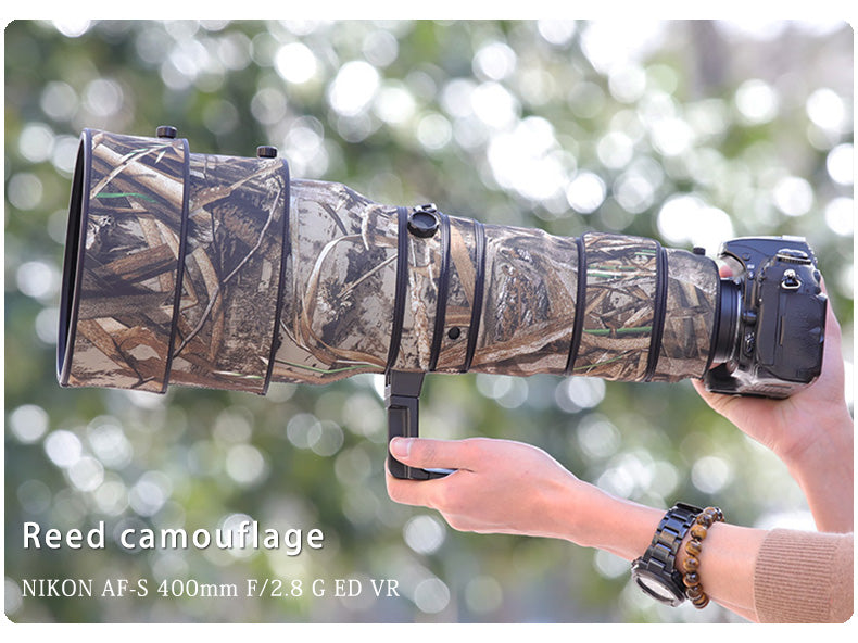 CHASING BIRDS Camouflage Waterproof Lens Coat for Nikon AF-S 400mm F2.8 G ED VR Rainproof Lens Protective Cover