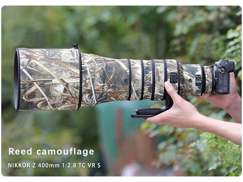CHASING BIRDS Camouflage Waterproof Lens Coat for Nikon Z 400mm f/2.8 TC VR S Lens Protective Cover