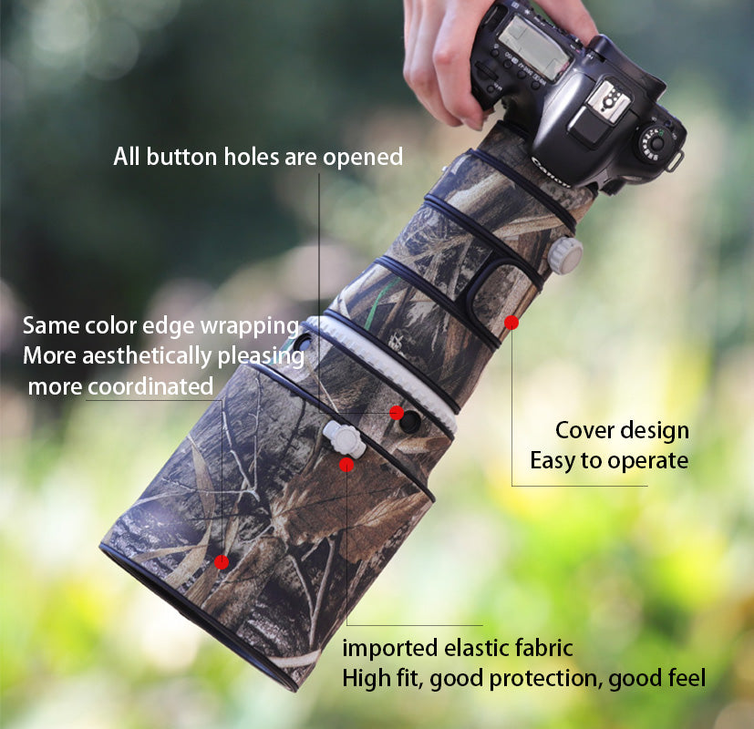 CHASING BIRDS Camouflage Waterproof Lens Coat for Canon EF 400mm F4 DO is II USM Rainproof Lens Protective Cover