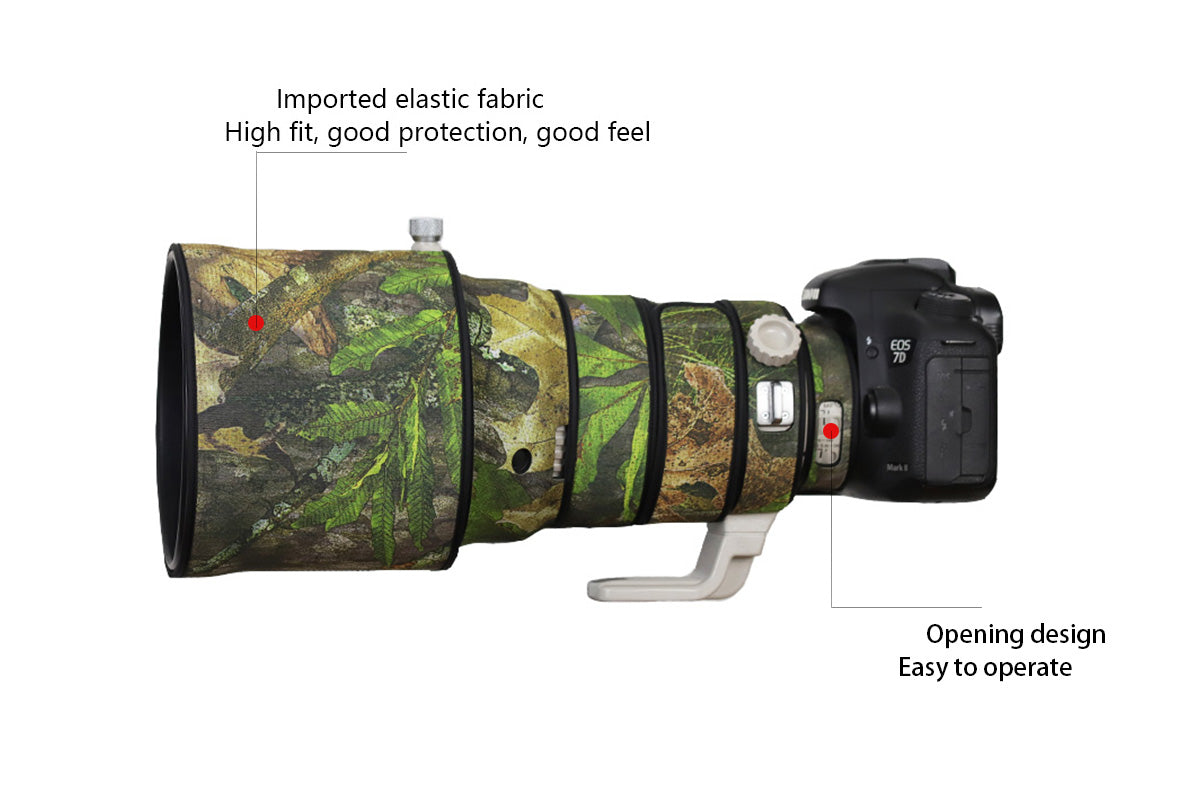 CHASING BIRDS Camouflage Waterproof Lens Coat for Canon EF 200mm F2 L is USM Rainproof Lens Protective Cover