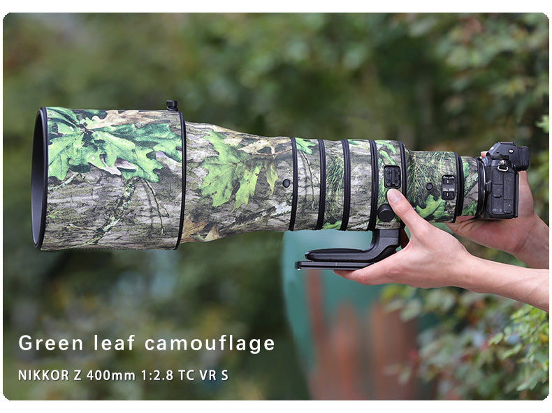 CHASING BIRDS Camouflage Waterproof Lens Coat for Nikon Z 400mm f/2.8 TC VR S Lens Protective Cover