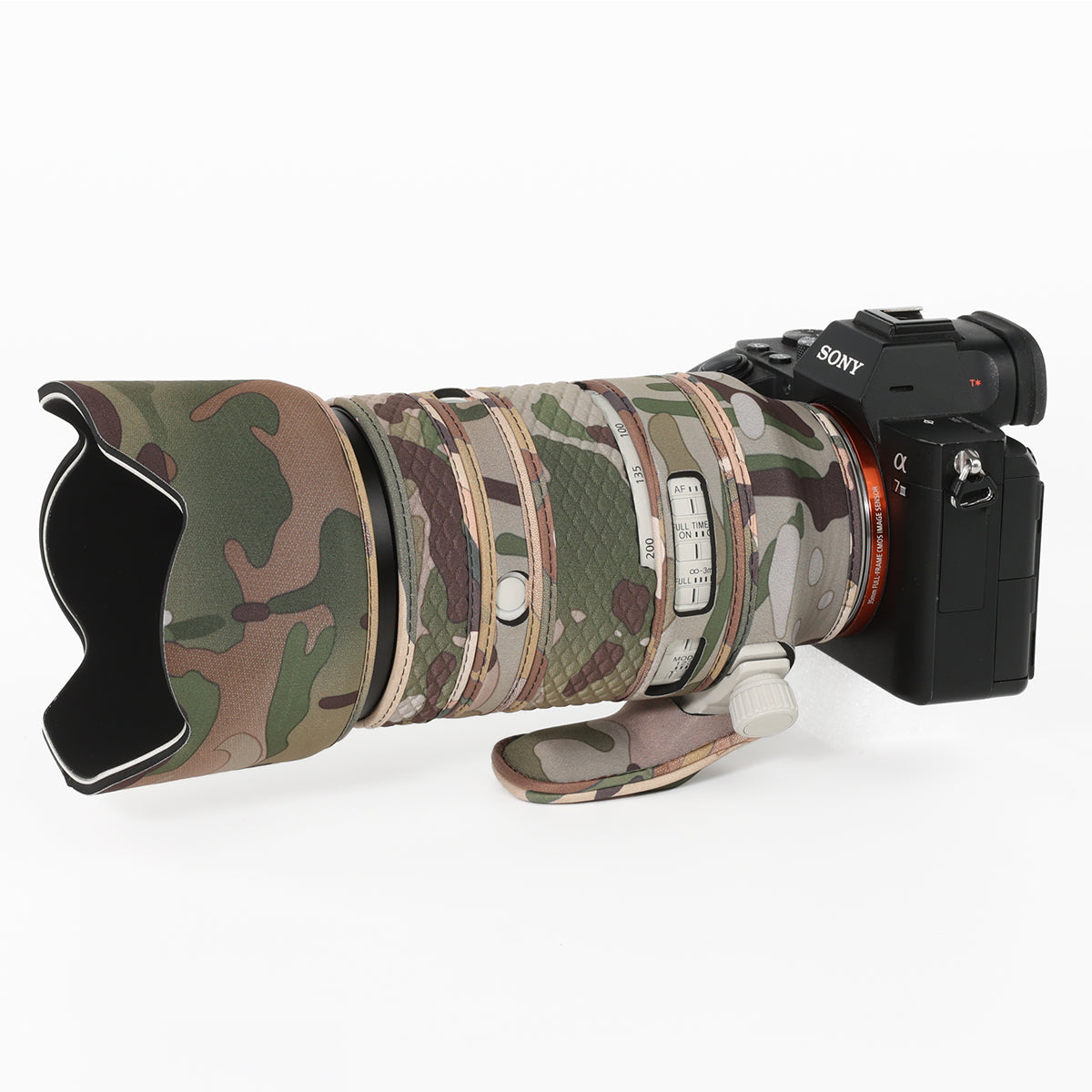 CHASING BIRDS Camouflage Waterproof Lens Coat for Sony FE 70-200mm F4 Macro G OSS II Rainproof Lens Protective Cover