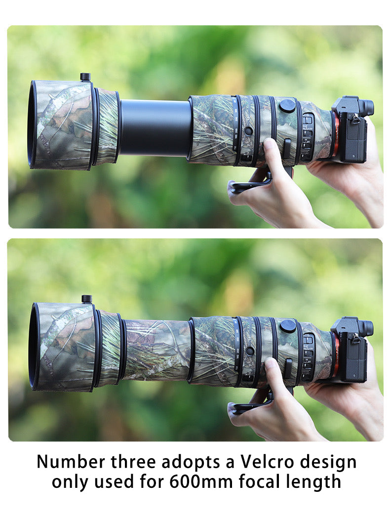 CHASING BIRDS Camouflage Waterproof Lens Coat for Sigma 60-600mm F4.5-6.3 DG DN OS Sports Rainproof Lens Protective Cover