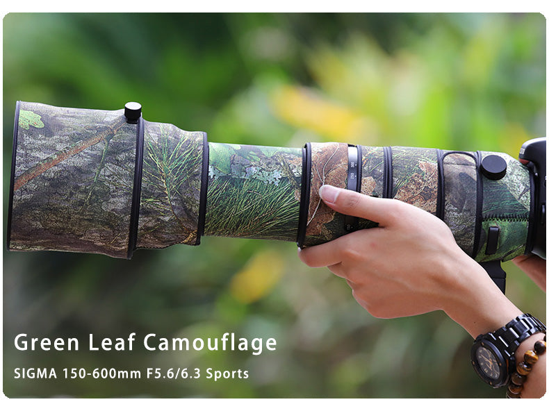 CHASING BIRDS Camouflage Waterproof Lens Coat for Sigma 150-600mm F5-6.3 DG OS HSM Sports Rainproof Lens Protective Cover