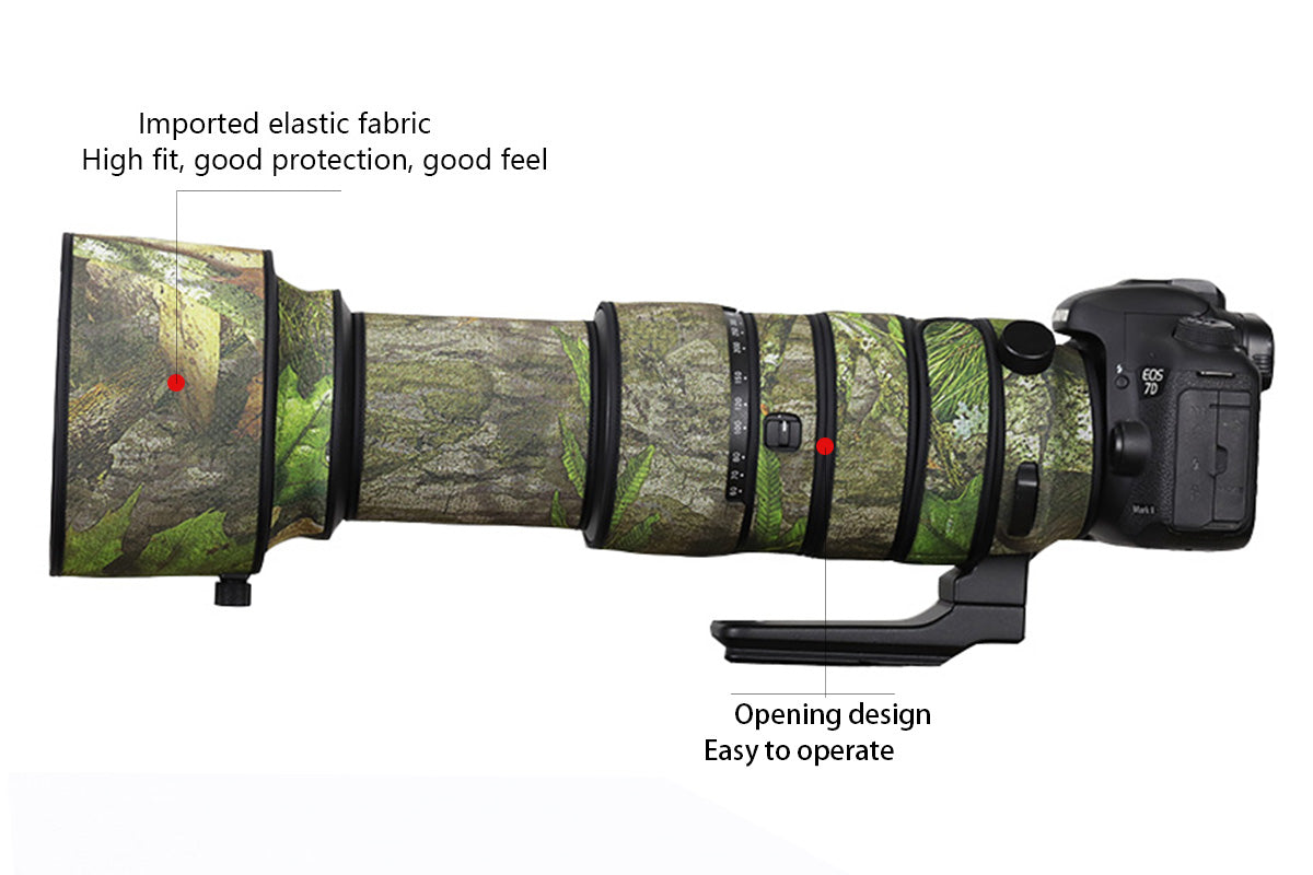 CHASING BIRDS Camouflage Waterproof Lens Coat for Sigma 60-600mm F4.5-6.3 DG OS HSM Rainproof Lens Protective Cover