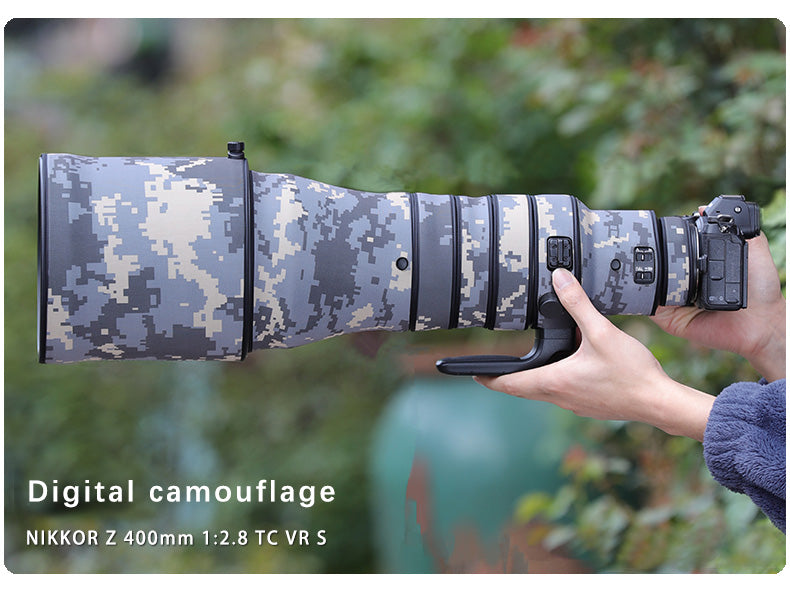 CHASING BIRDS Camouflage Waterproof Lens Coat for Nikon Z 400mm f/2.8 TC VR S Lens Protective Cover