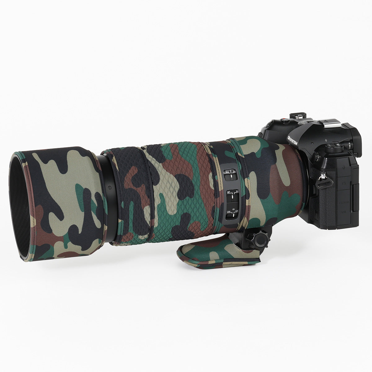CHASING BIRDS Camouflage Waterproof Lens Coat for Olympus 100-400mm F5.0-6.3 is ED MSC Rainproof Lens Protective Cover