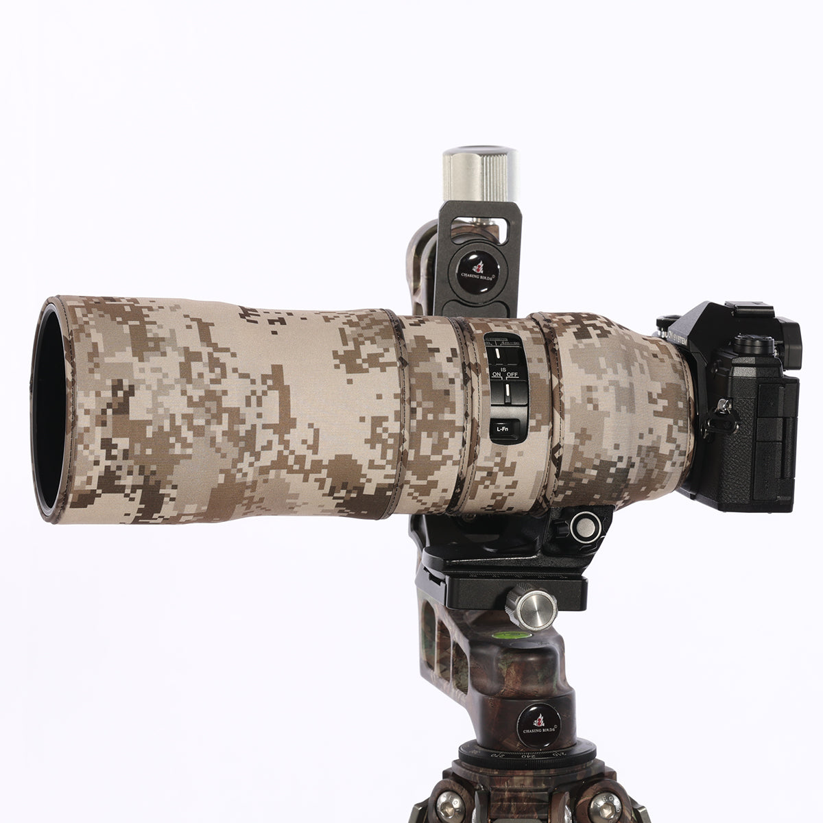 CHASING BIRDS Camouflage Waterproof Lens Coat for Olympus 300mm F4.0 is PRO Rainproof Lens Protective Cover