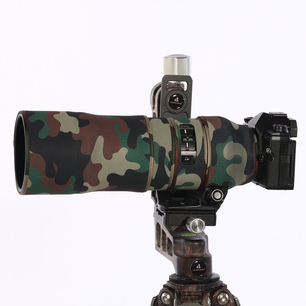 CHASING BIRDS Camouflage Waterproof Lens Coat for Olympus 300mm F4.0 is PRO Rainproof Lens Protective Cover