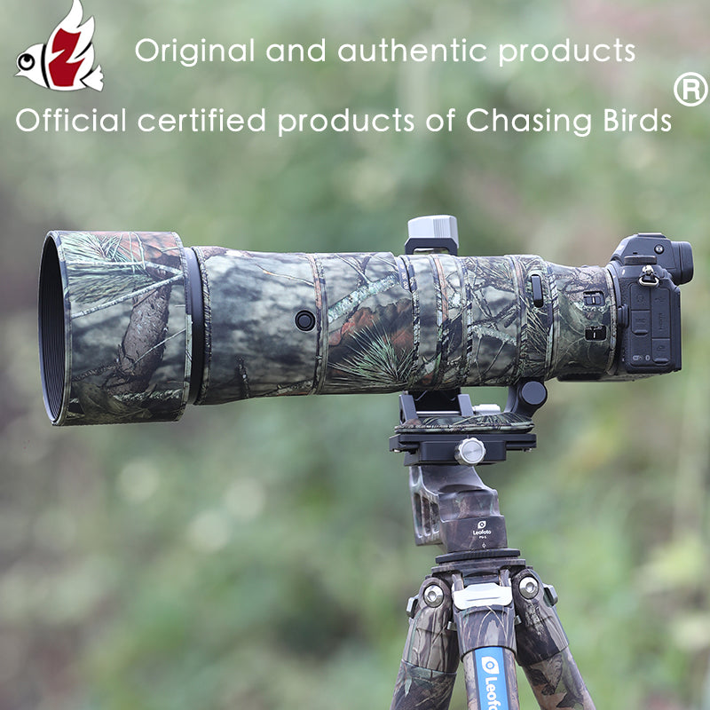 CHASING BIRDS Camouflage Waterproof Lens Coat for NIKON Z 180-600mm F5.6 VR Rainproof Lens Protective Cover