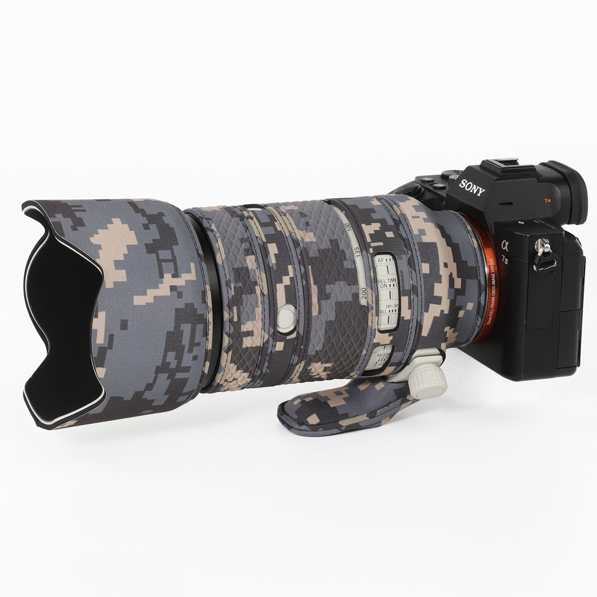 CHASING BIRDS Camouflage Waterproof Lens Coat for Sony FE 70-200mm F4 Macro G OSS II Rainproof Lens Protective Cover
