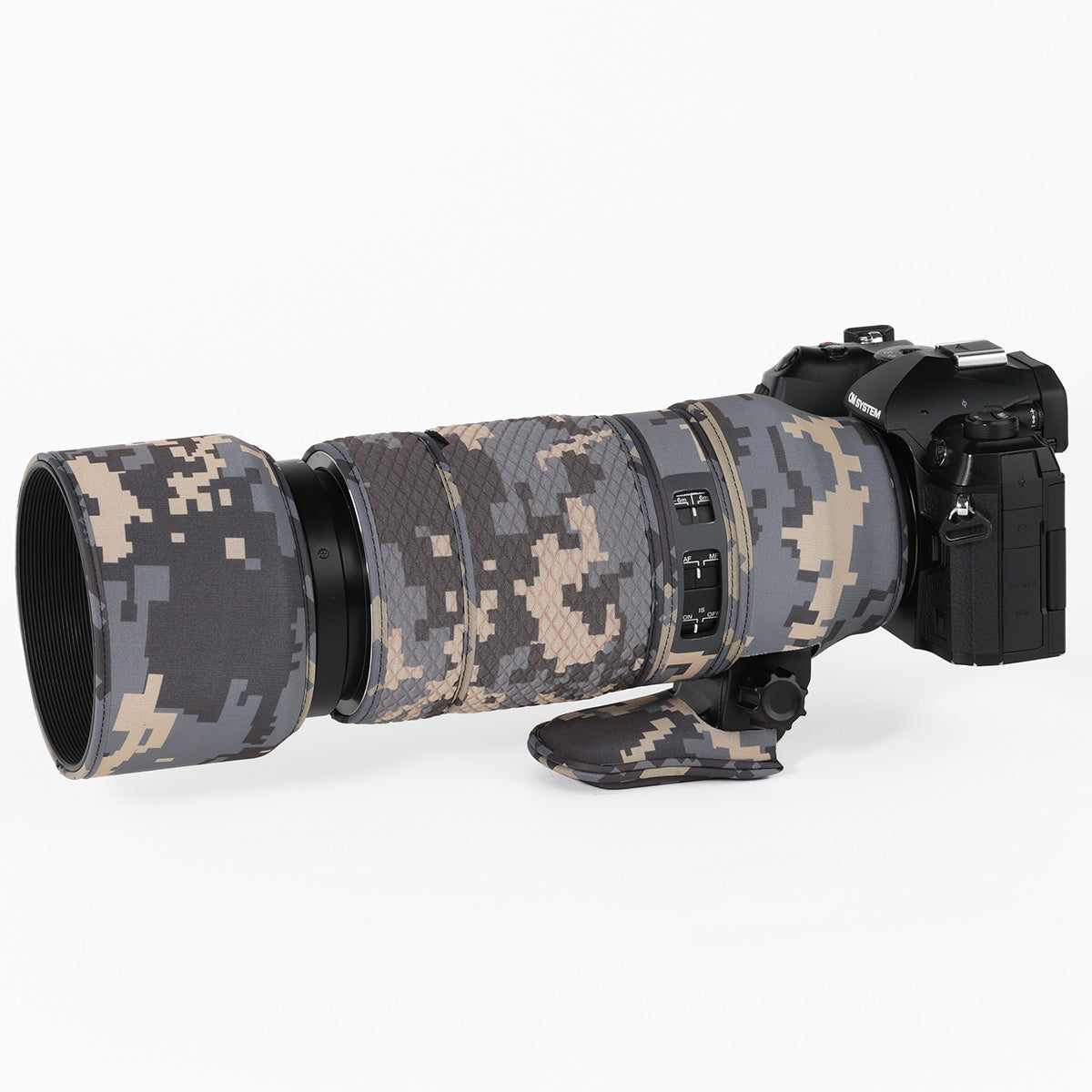CHASING BIRDS Camouflage Waterproof Lens Coat for Olympus 100-400mm F5.0-6.3 is ED MSC Rainproof Lens Protective Cover