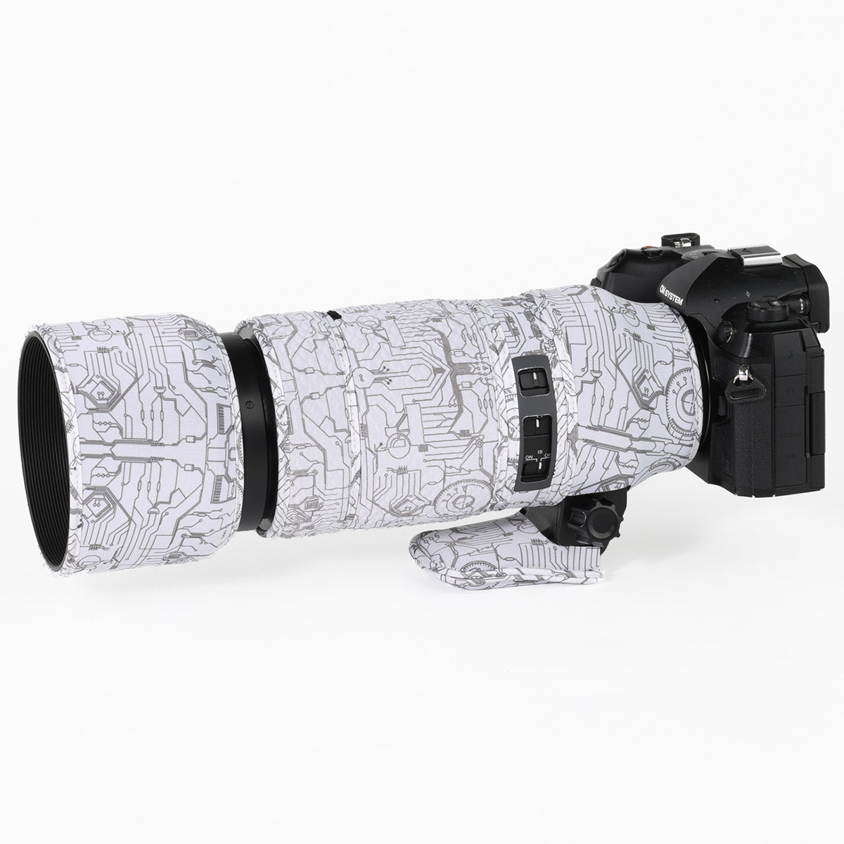 CHASING BIRDS Camouflage Waterproof Lens Coat for Olympus 100-400mm F5.0-6.3 is ED MSC Rainproof Lens Protective Cover