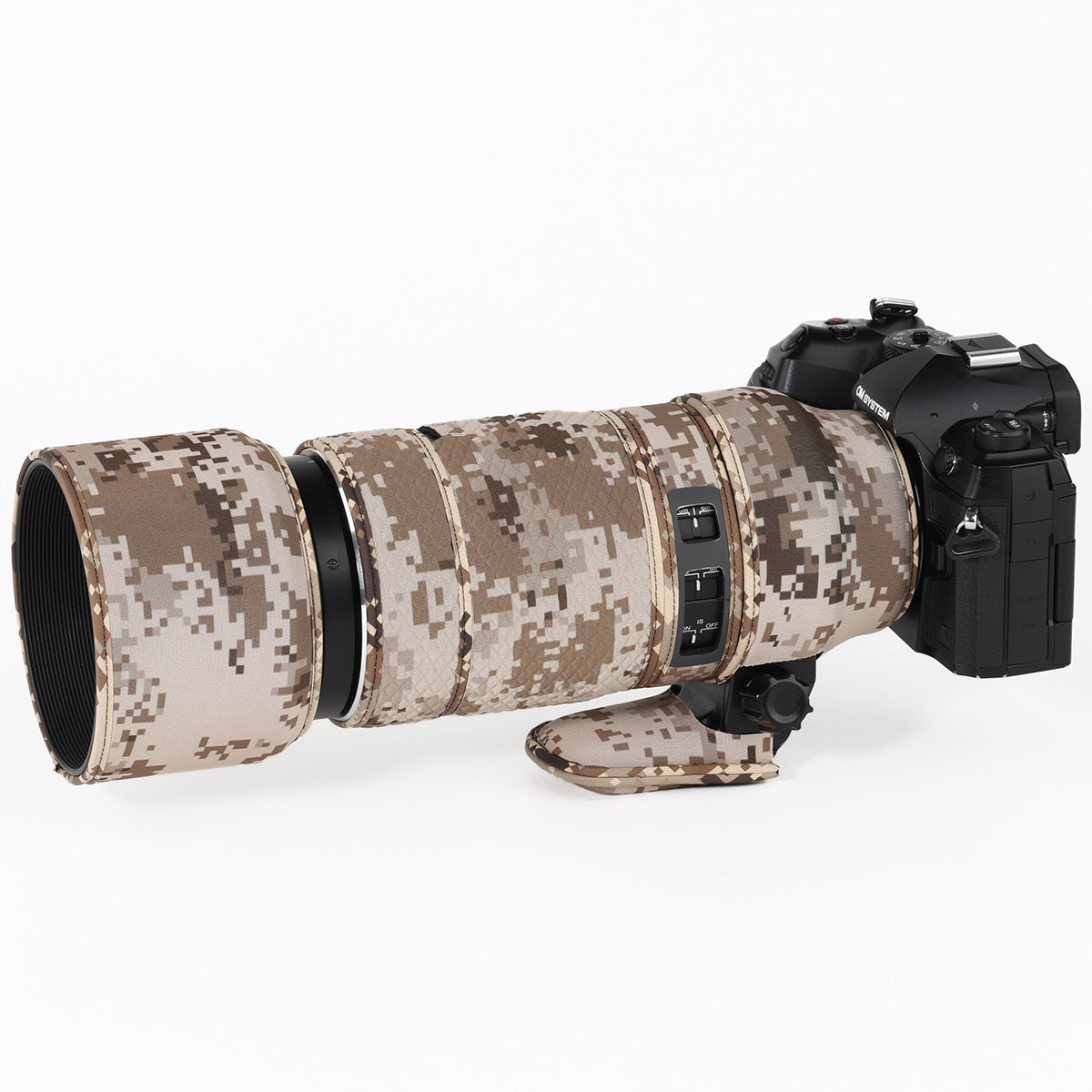 CHASING BIRDS Camouflage Waterproof Lens Coat for Olympus 100-400mm F5.0-6.3 is ED MSC Rainproof Lens Protective Cover