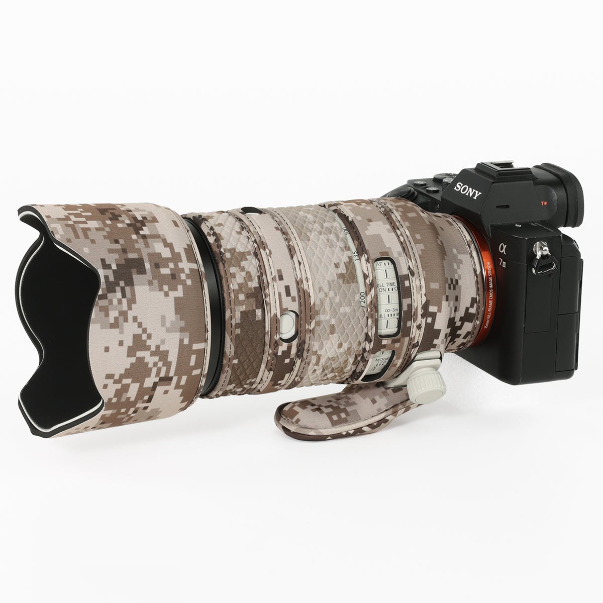 CHASING BIRDS Camouflage Waterproof Lens Coat for Sony FE 70-200mm F4 Macro G OSS II Rainproof Lens Protective Cover