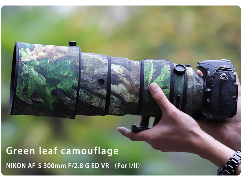 CHASING BIRDS Camouflage Waterproof Lens Coat for Nikon AF-S 300mm f/2.8G ED VR I/II Rainproof Lens Protective Cover