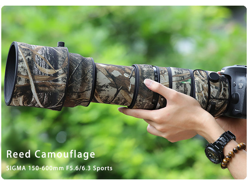 CHASING BIRDS Camouflage Waterproof Lens Coat for Sigma 150-600mm F5-6.3 DG OS HSM Sports Rainproof Lens Protective Cover