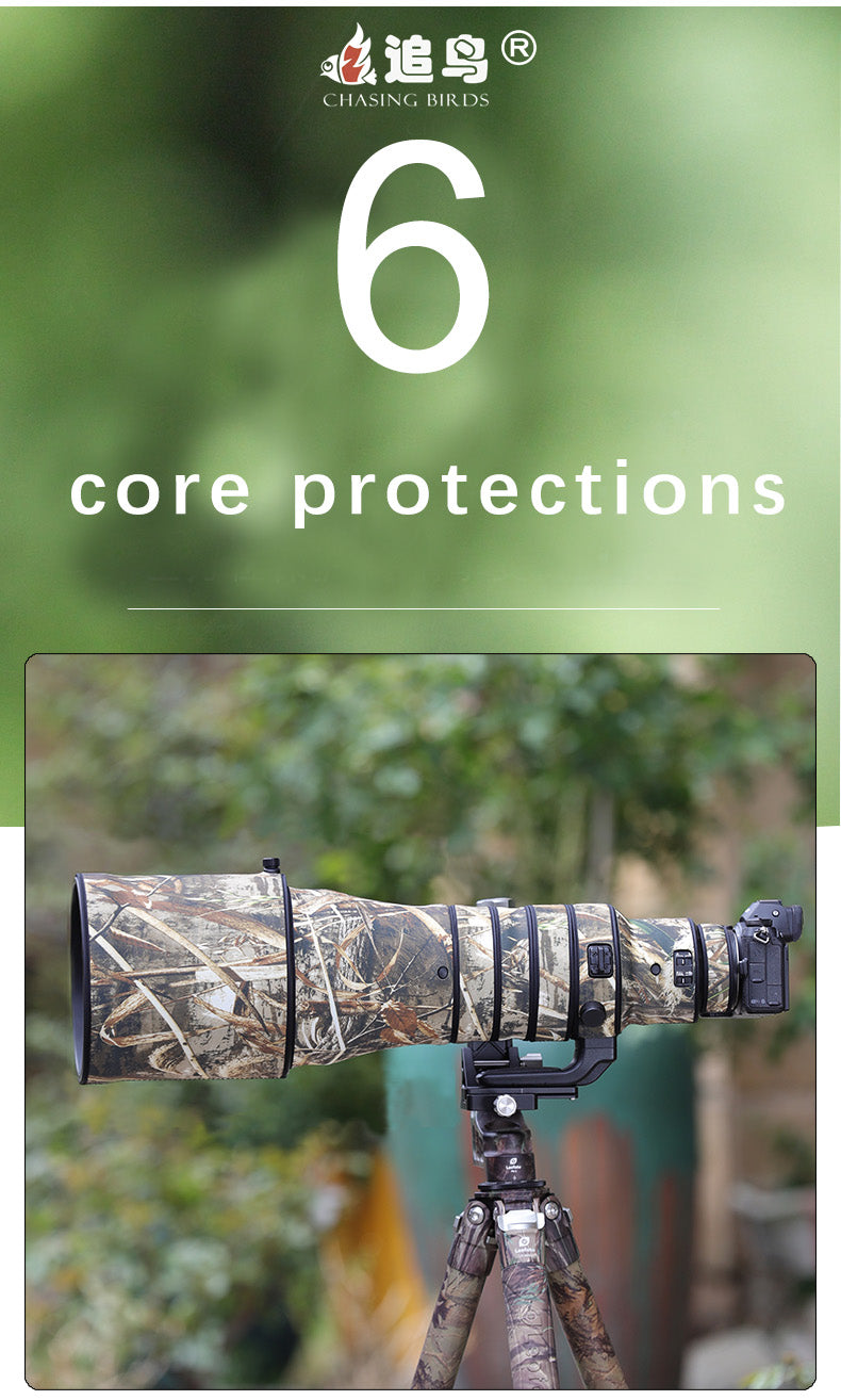 CHASING BIRDS Camouflage Waterproof Lens Coat for Nikon Z 400mm f/2.8 TC VR S Lens Protective Cover
