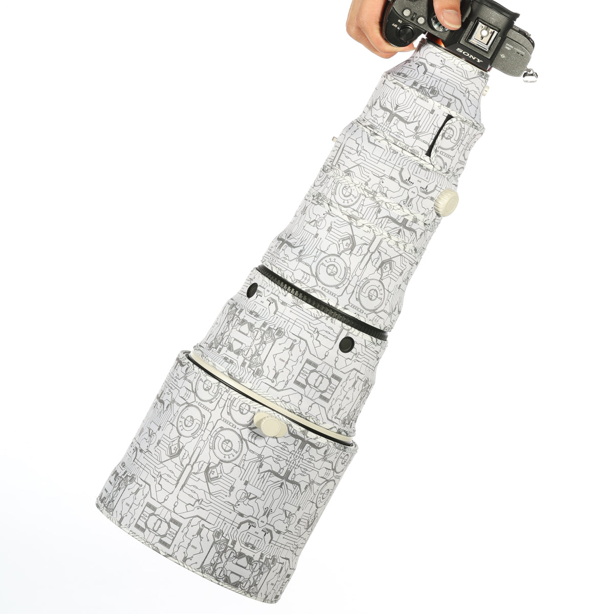 CHASING BIRDS Camouflage Waterproof Lens Coat for Sony FE 400mm F2.8 GM OSS Rainproof Lens Protective Cover