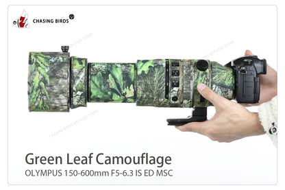 CHASING BIRDS Camouflage Waterproof Lens Coat for OLYMPUS 150-600mm Rainproof Lens Protective Cover