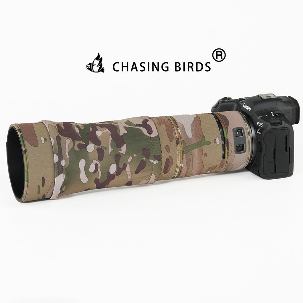 CHASING BIRDS Lens Camouflage Waterproof Coat for Canon RF 100-400mm F5.6-8 IS USM Rainproof Lens Protective Cover Version IV
