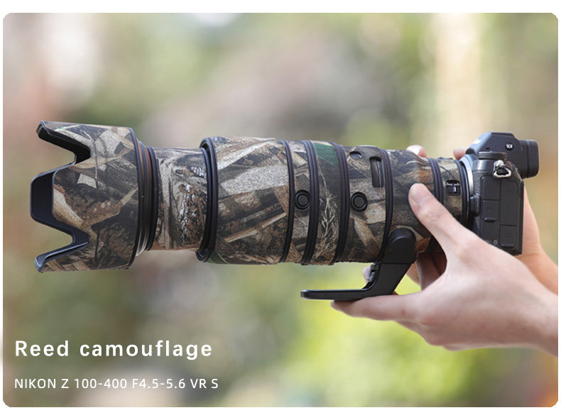 CHASING BIRDS Camouflage Waterproof Lens Coat for NIKON Z 100-400 Rainproof Lens Protective Cover