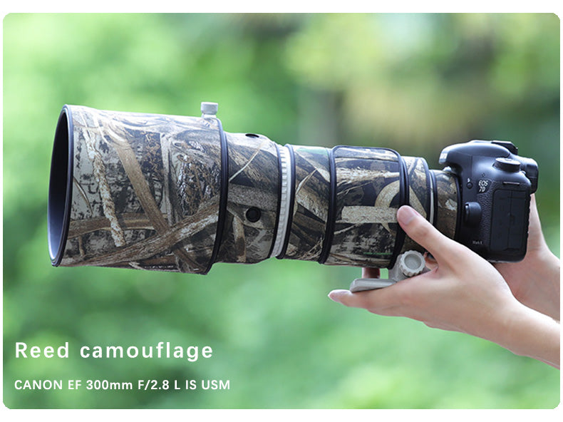 CHASING BIRDS Camouflage Waterproof Lens Coat for Canon EF 300mm F2.8 L is USM Rainproof Lens Protective Cover