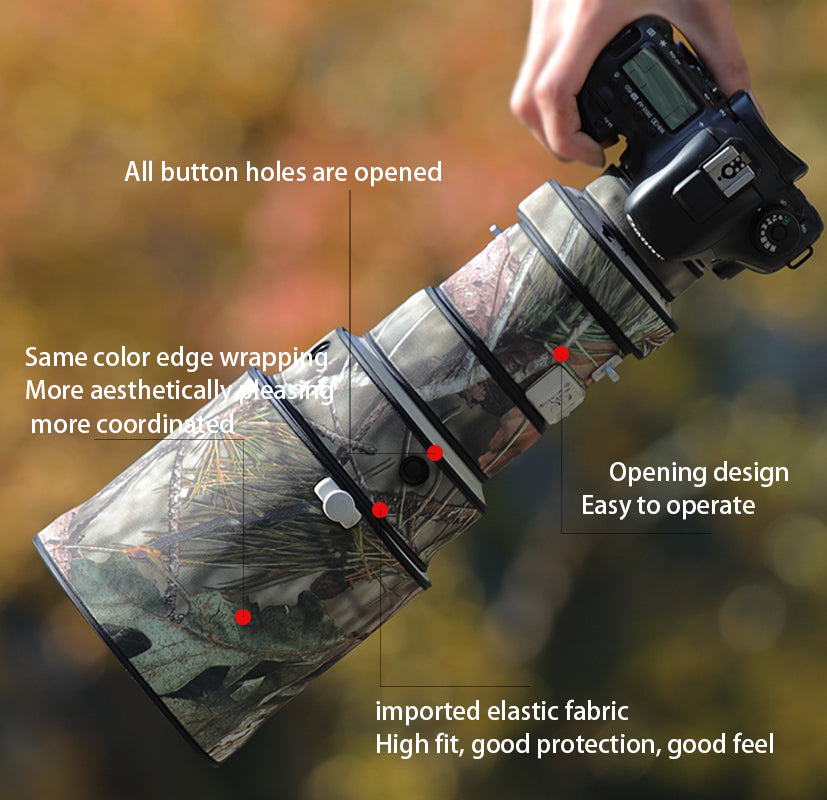 CHASING BIRDS Camouflage Waterproof Lens Coat for Canon EF 400mm F4 DO is USM Rainproof Lens Protective Cover