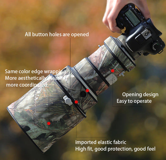 CHASING BIRDS Camouflage Waterproof Lens Coat for Canon EF 400mm F4 DO is USM Rainproof Lens Protective Cover