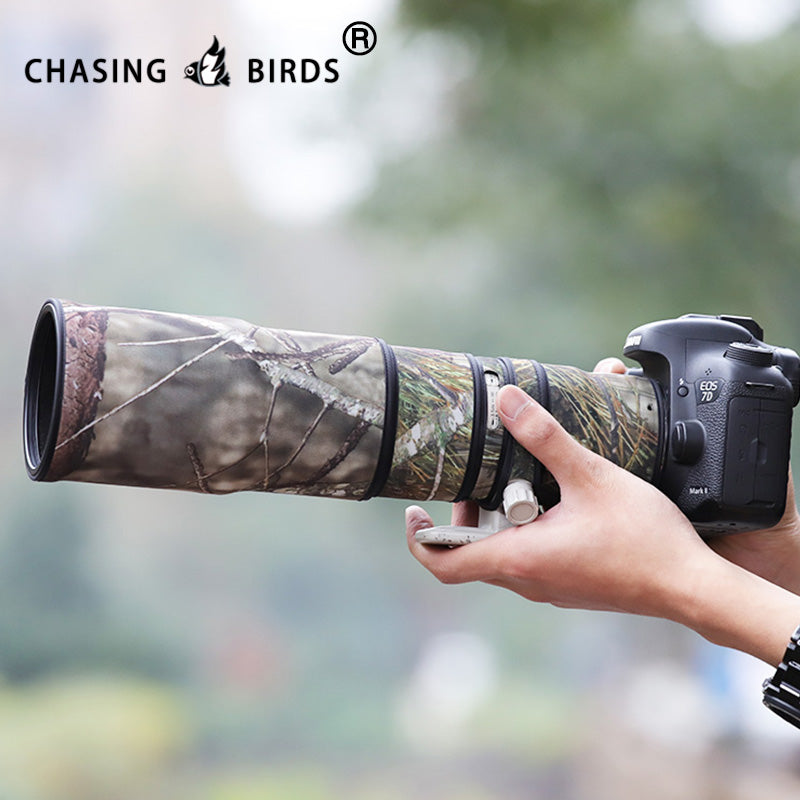 CHASING BIRDS Camouflage Waterproof Lens Coat for Canon EF 400mm F5.6 L USM Rainproof Lens Protective Cover