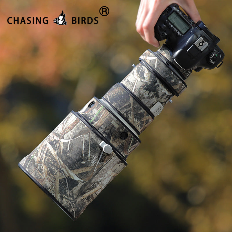 CHASING BIRDS Camouflage Waterproof Lens Coat for Canon EF 400mm F4 DO is USM Rainproof Lens Protective Cover