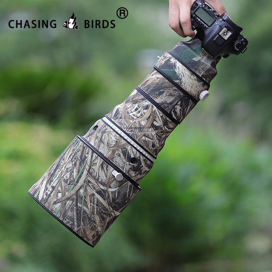 CHASING BIRDS Camouflage Waterproof Lens Coat for Canon EF 400mm F2.8 L is USM Rainproof Lens Protective Cover