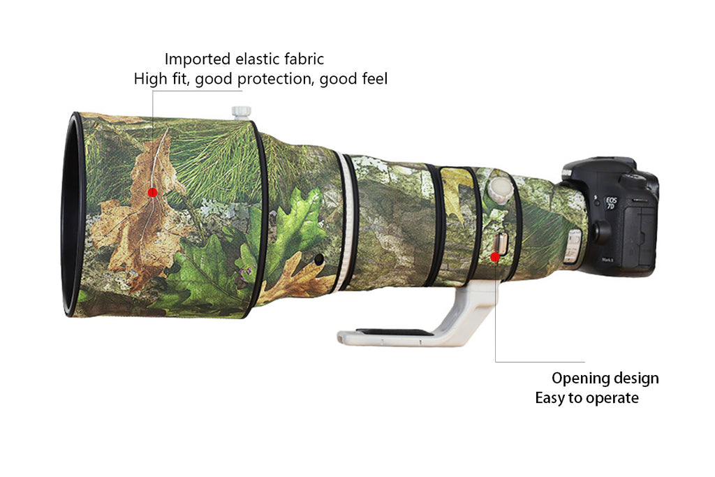 CHASING BIRDS Camouflage Waterproof Lens Coat for Canon EF 400mm F2.8 L is II USM Rainproof Lens Protective Cover