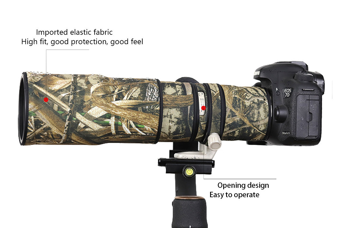 CHASING BIRDS Camouflage Waterproof Lens Coat for Canon EF 400mm F5.6 L USM Rainproof Lens Protective Cover