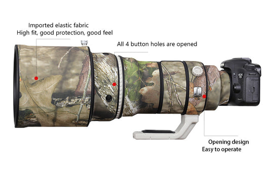 CHASING BIRDS Camouflage Waterproof Lens Coat for Canon EF 400mm F2.8 L is USM Rainproof Lens Protective Cover