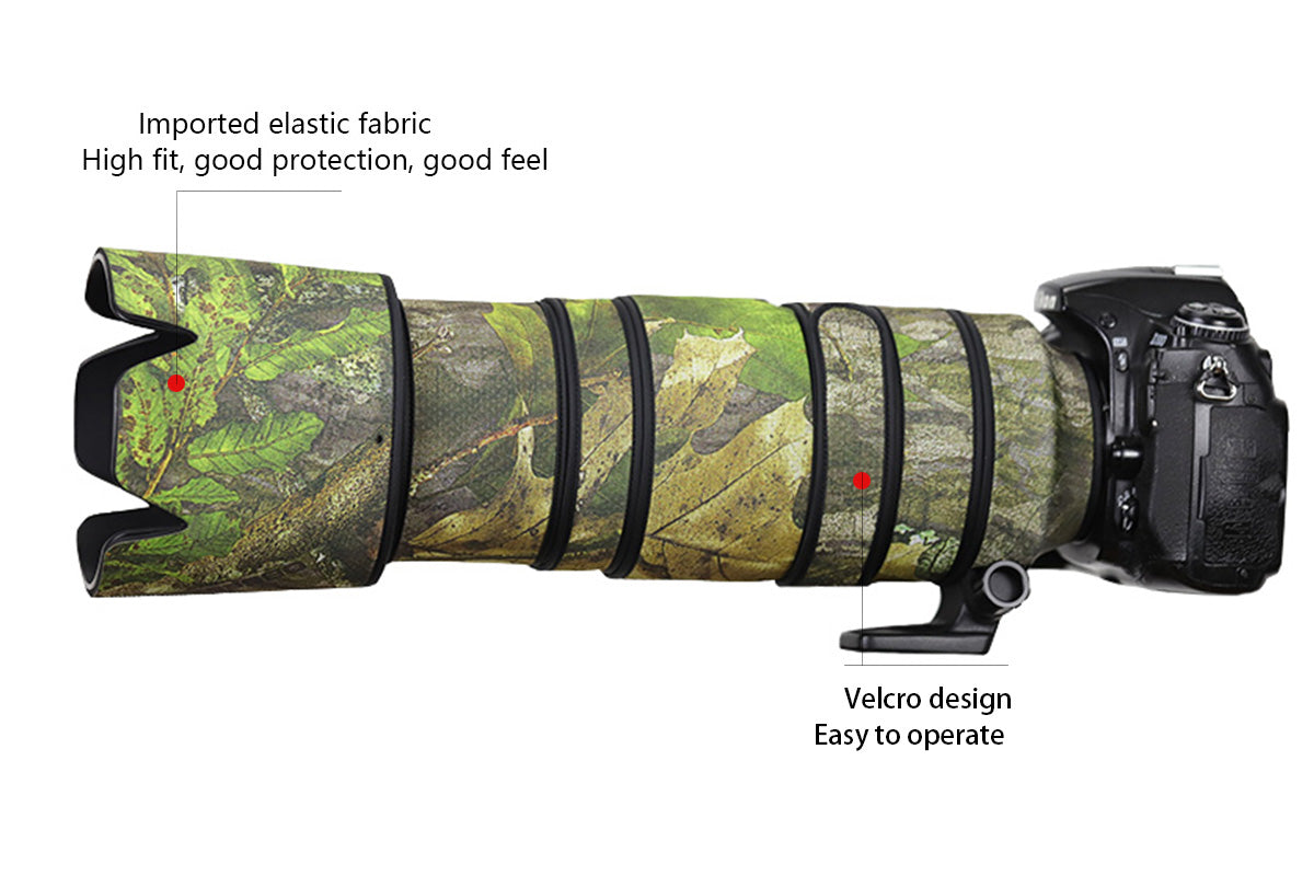 CHASING BIRDS Camouflage Waterproof Lens Coat for Nikon AF-S 80-400mm F4.5-5.6 G ED VR Rainproof Lens Protective Cover