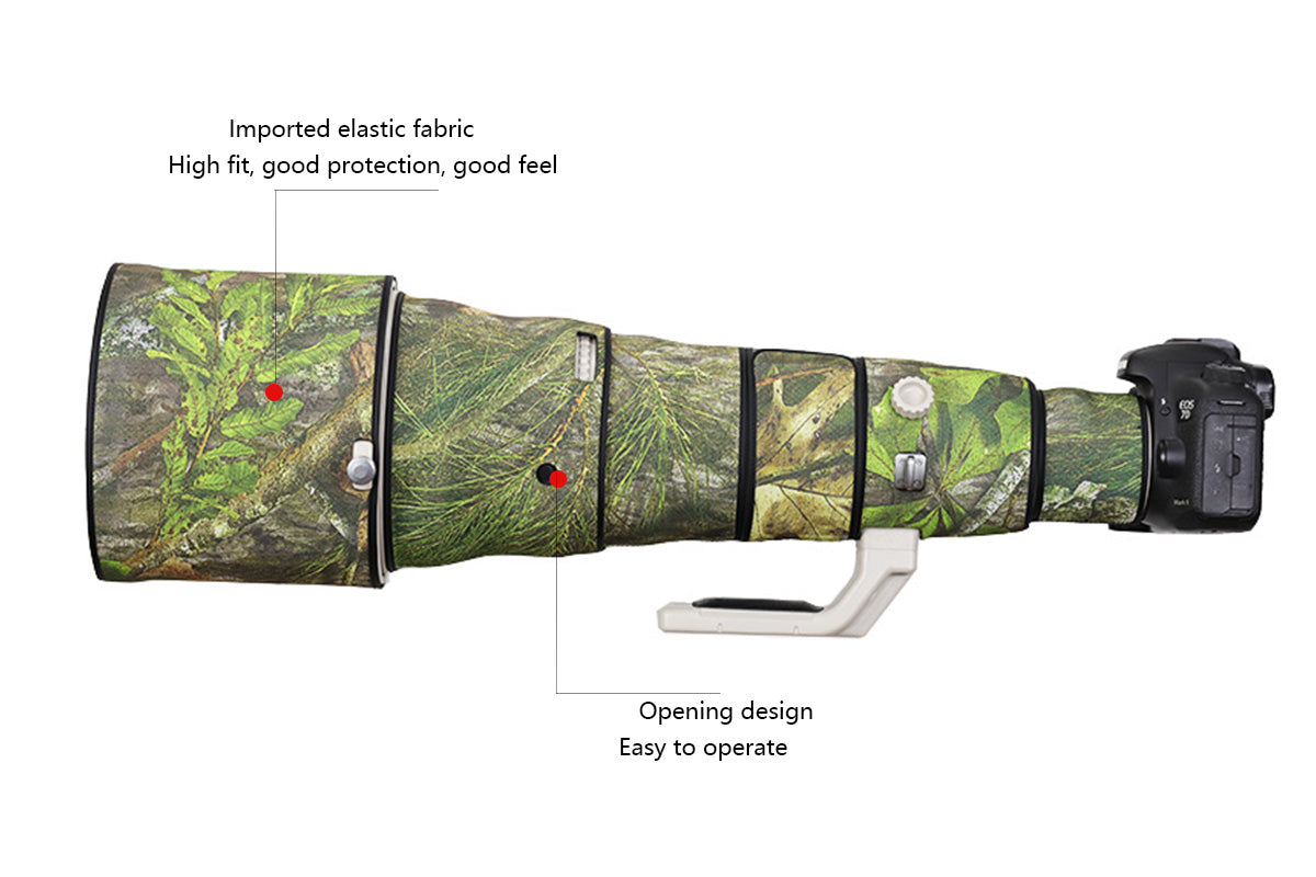 CHASING BIRDS Camouflage Waterproof Lens Coat for Canon EF 800mm F5.6 L is USM Rainproof Lens Protective Cover