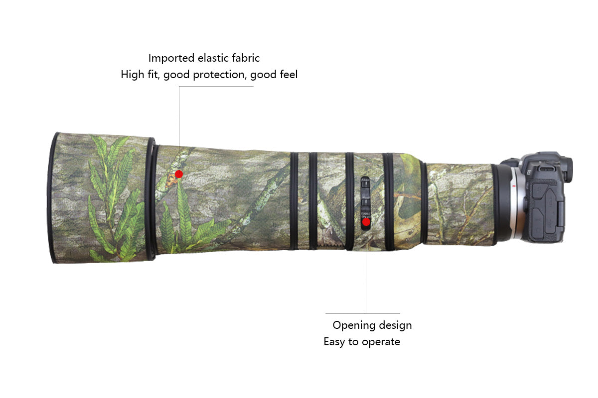 CHASING BIRDS Camouflage Waterproof Lens Coat for Canon RF 800mm F11 is STM Rainproof Lens Protective Cover