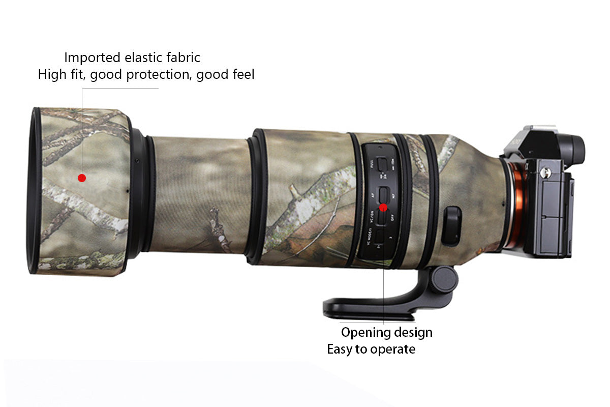 CHASING BIRDS Camouflage Waterproof Lens Coat for TAMRON 150-500mm F5-6.7 Di III VC VXD Rainproof Lens Protective Cover