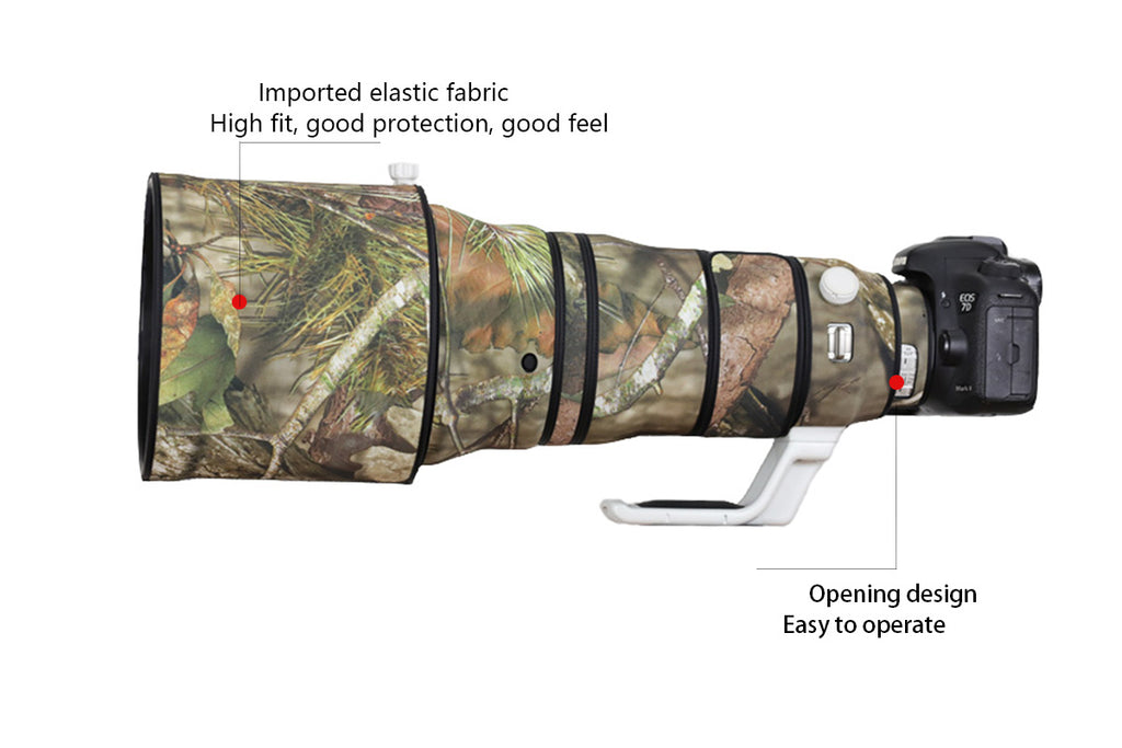 CHASING BIRDS Camouflage Waterproof Lens Coat for Canon EF 400mm F2.8 L is III USM Rainproof Lens Protective Cover