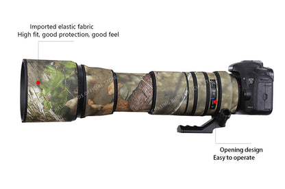 CHASING BIRDS Camouflage Waterproof Lens Coat for TAMRON SP 150-600mm F5-6.3 Di VC USD A011 Rainproof Lens Protective Cover