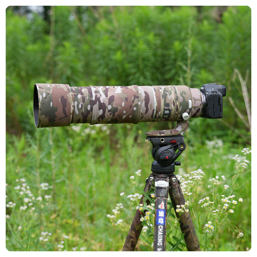 CHASING BIRDS Camouflage Waterproof Lens Coat for CANON RF 200-800mm F6.3-9 IS USM Rainproof Lens Protective Cover