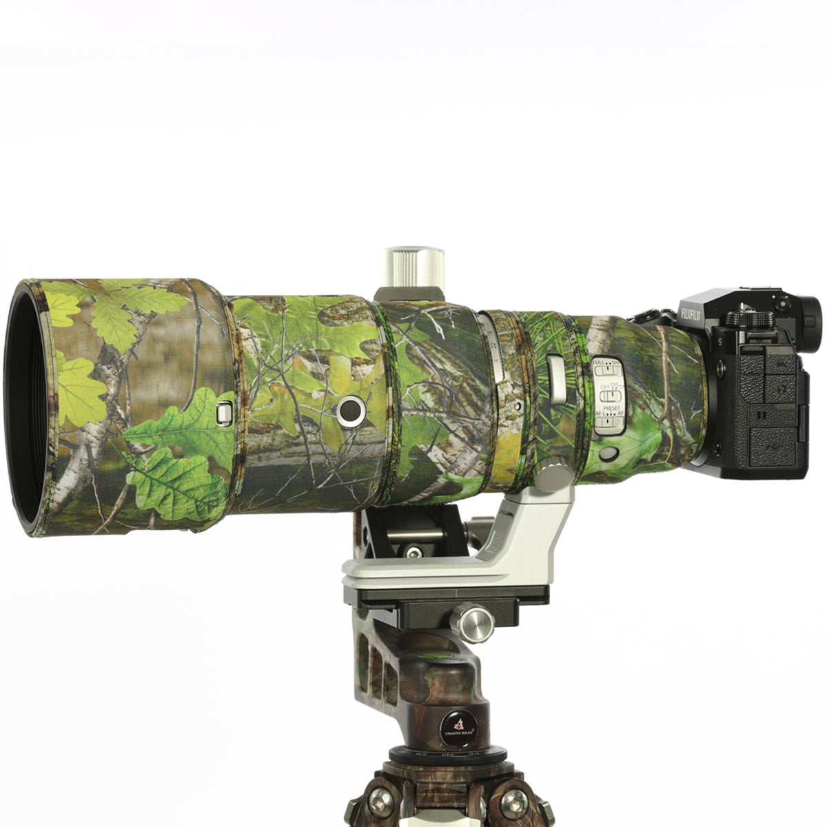 CHASING BIRDS Version IV Lens Camouflage Waterproof Coat for FUJIFILM XF 500mm F5.6 Rainproof Lens Protective Cover