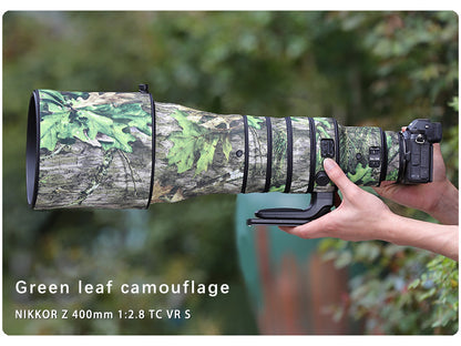 CHASING BIRDS Camouflage Waterproof Lens Coat for Nikon Z 400mm f/2.8 TC VR S Lens Protective Cover