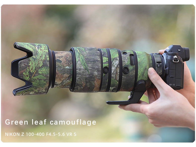 CHASING BIRDS Camouflage Waterproof Lens Coat for NIKON Z 100-400 Rainproof Lens Protective Cover