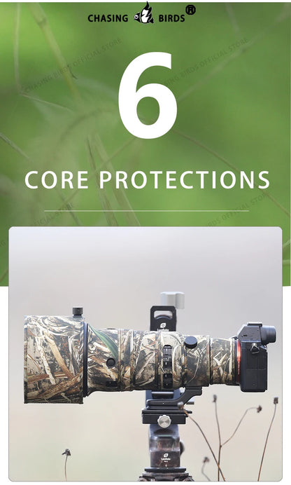 CHASING BIRDS Camouflage Waterproof Lens Coat for Sigma 500mm F5.6 DG DN OS Rainproof Lens Protective Cover