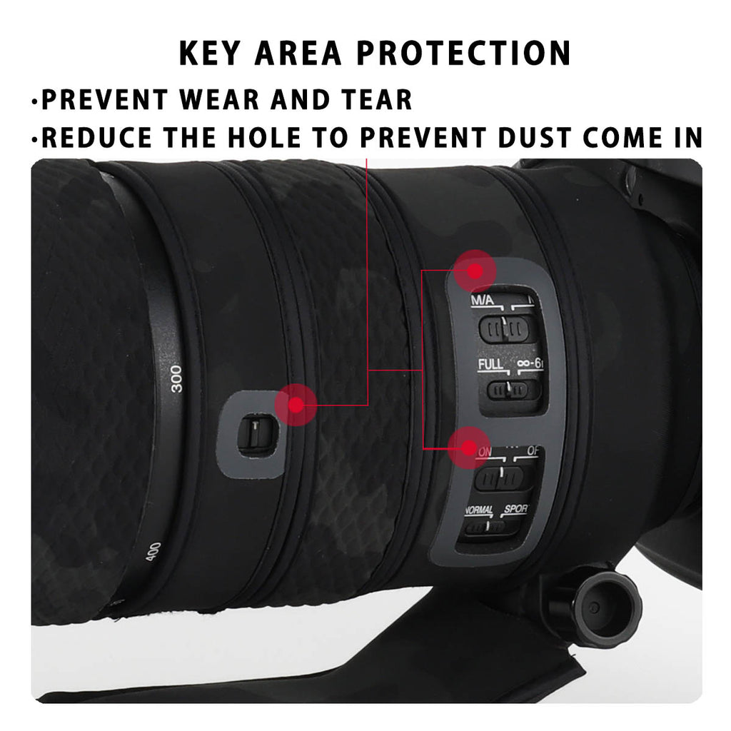CHASING BIRDS Lens Camouflage Waterproof Coat for LUMIX S 100-500mm F5-7.1 OIS Rainproof Lens Protective Cover Version IV