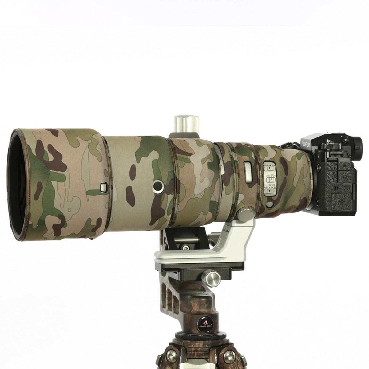 CHASING BIRDS Version IV Lens Camouflage Waterproof Coat for FUJIFILM XF 500mm F5.6 Rainproof Lens Protective Cover