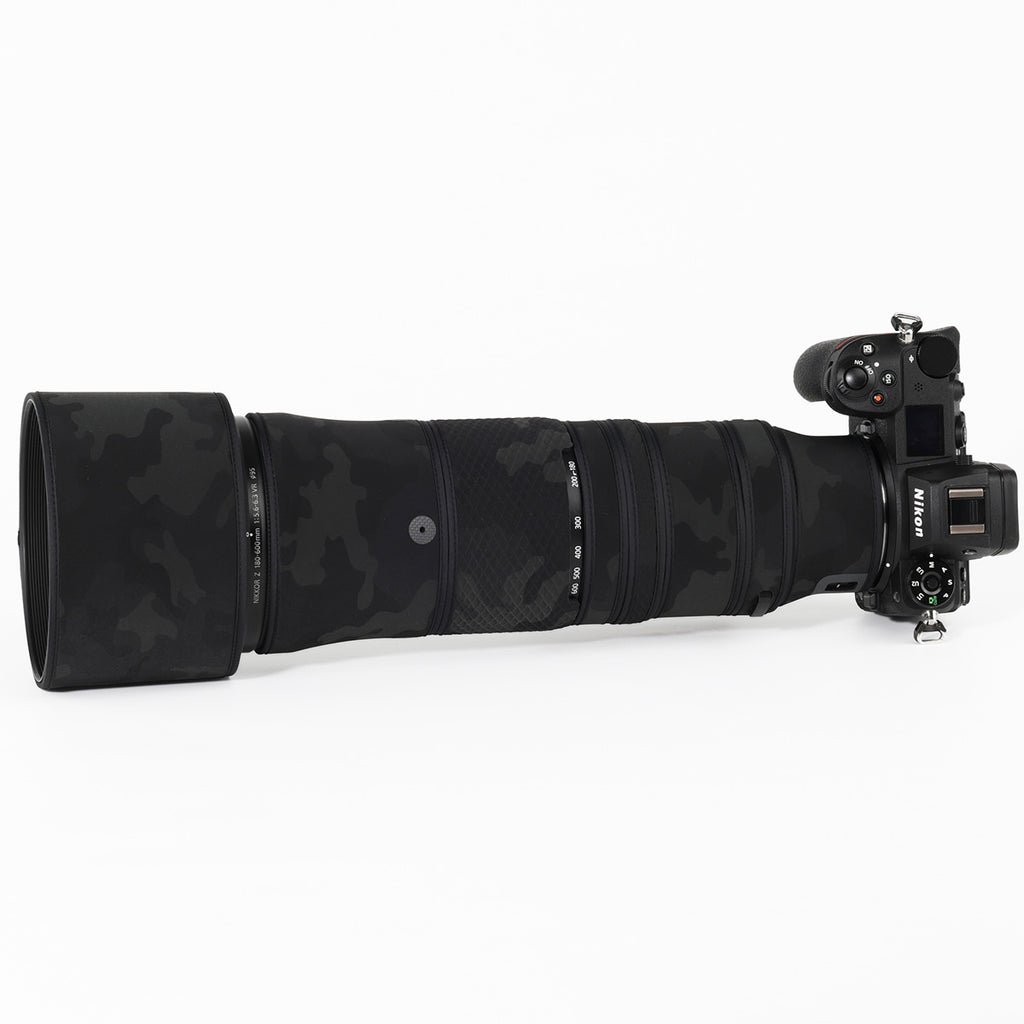 CHASING BIRDS Lens Camouflage Waterproof Coat for NIKON Z 180-600mm F5.6 VR Rainproof Lens Protective Cover Version IV