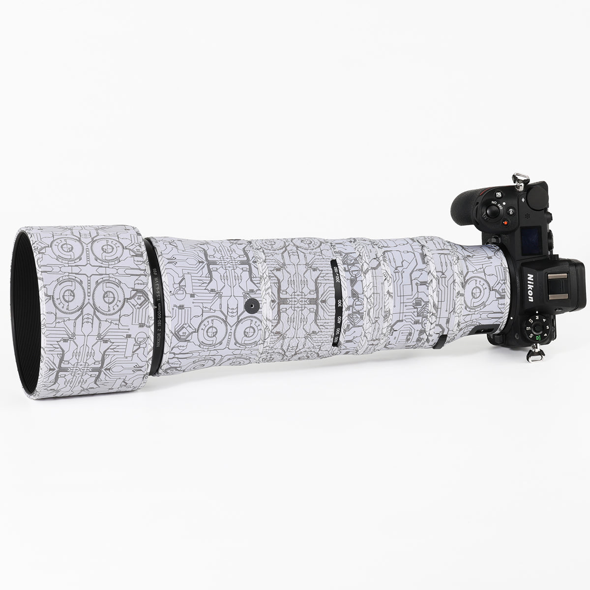 CHASING BIRDS Lens Camouflage Waterproof Coat for NIKON Z 180-600mm F5.6 VR Rainproof Lens Protective Cover Version IV